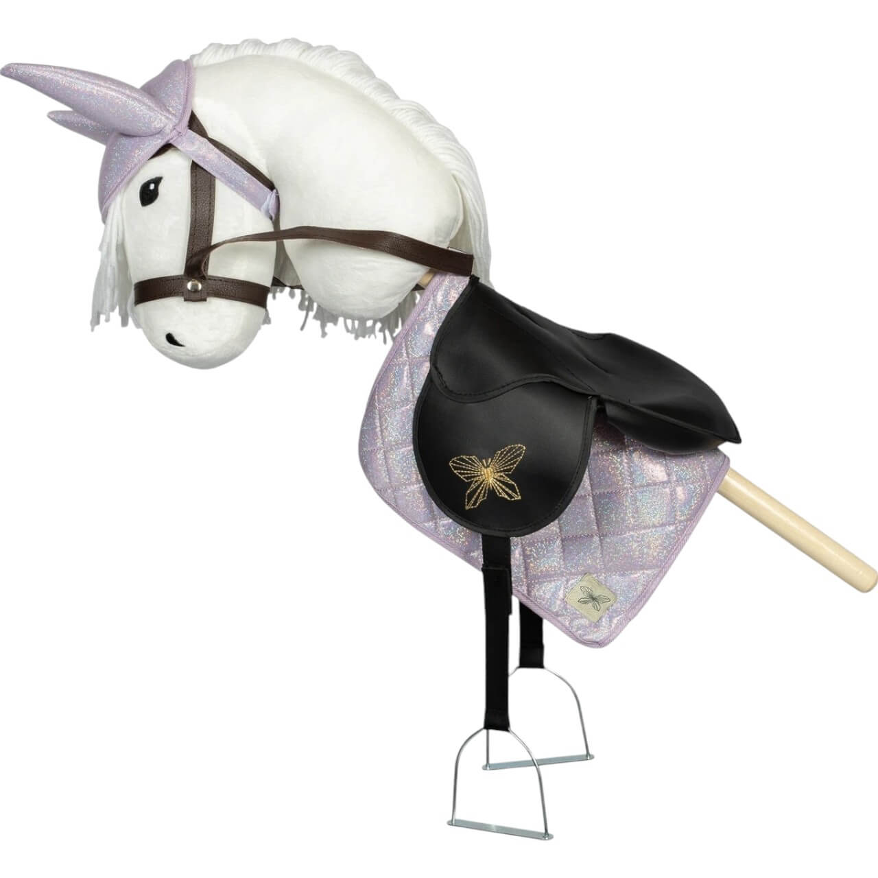 Schabracke und Fliegenhaube Glitter Hobby Horse Saddle Pad