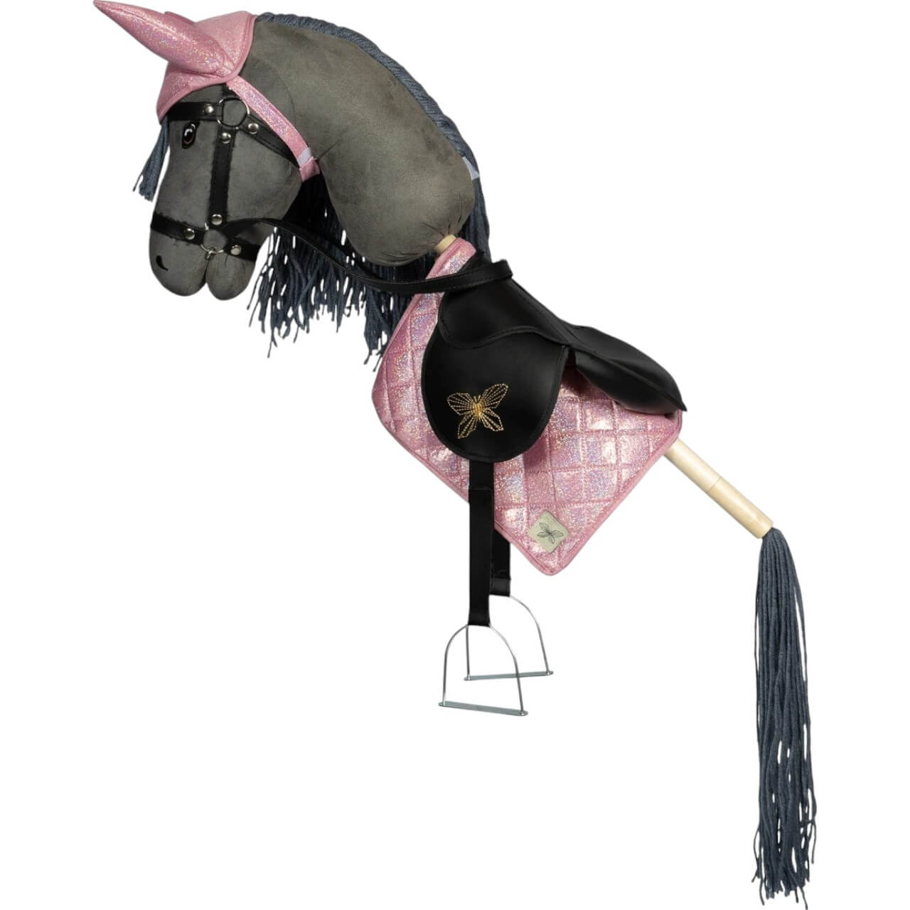 Schabracke und Fliegenhaube Glitter Hobby Horse Saddle Pad