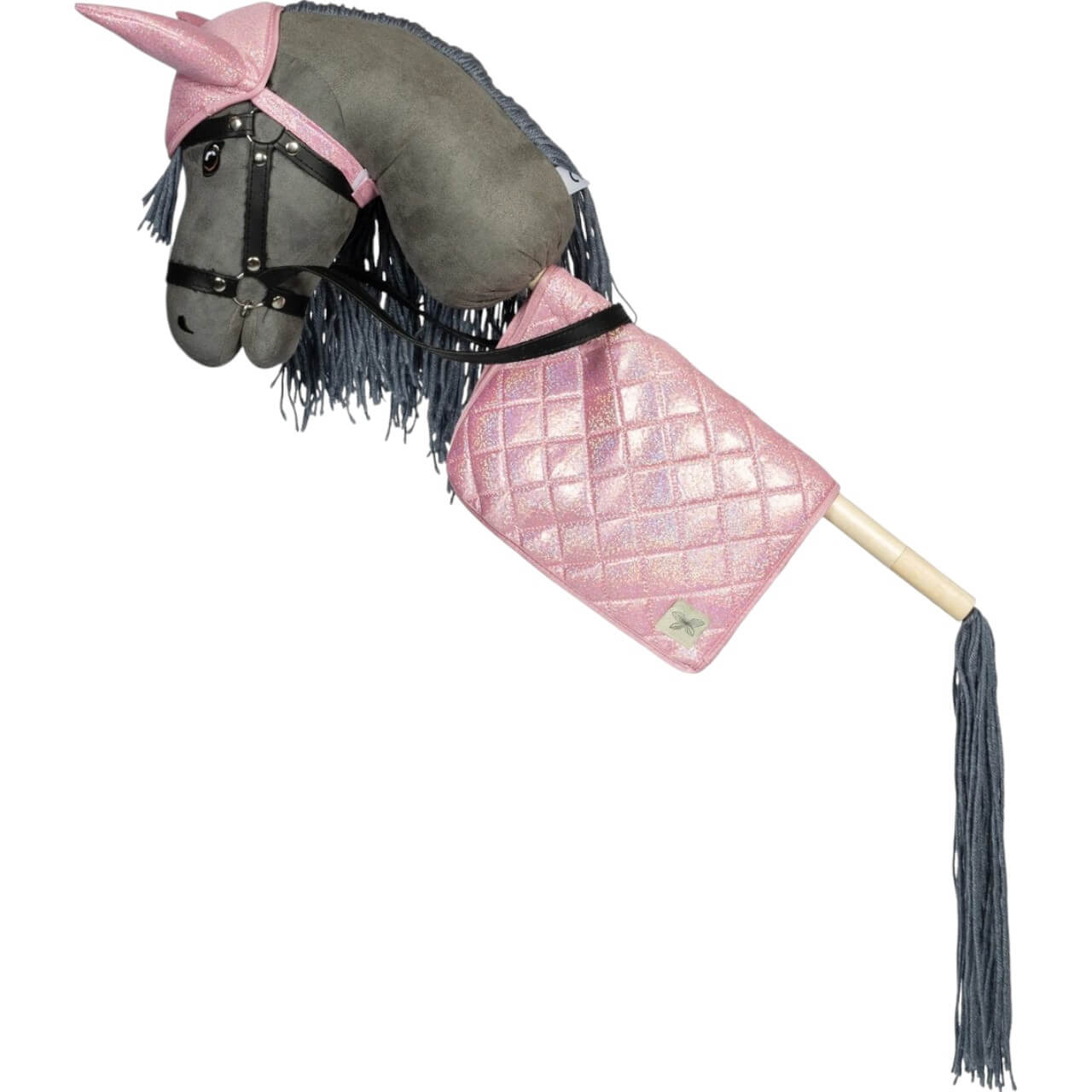 Schabracke und Fliegenhaube Glitter Hobby Horse Saddle Pad