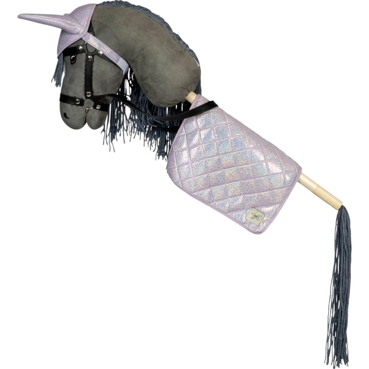 Schabracke und Fliegenhaube Glitter Hobby Horse Saddle Pad