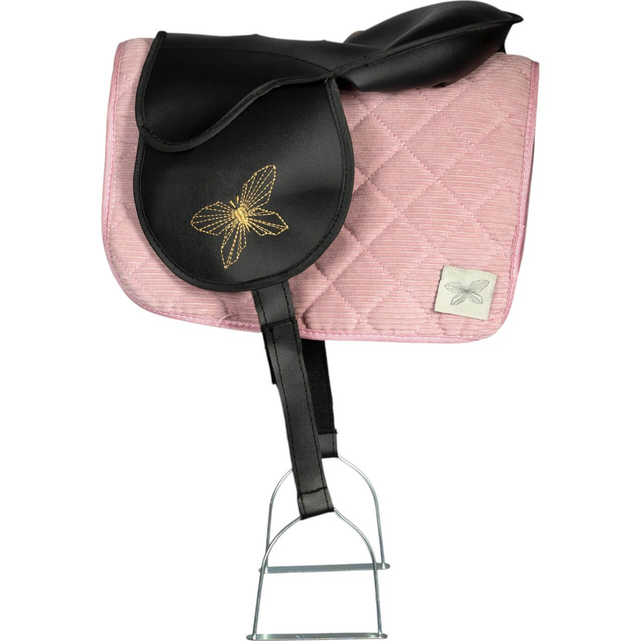 Schabracke und Fliegenhaube Corduroy Hobby Horse Saddle Pad