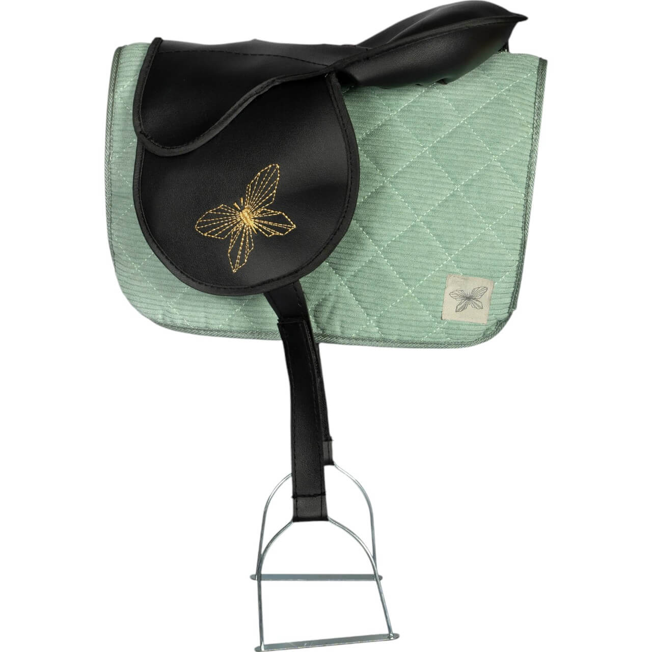 Schabracke und Fliegenhaube Corduroy Hobby Horse Saddle Pad