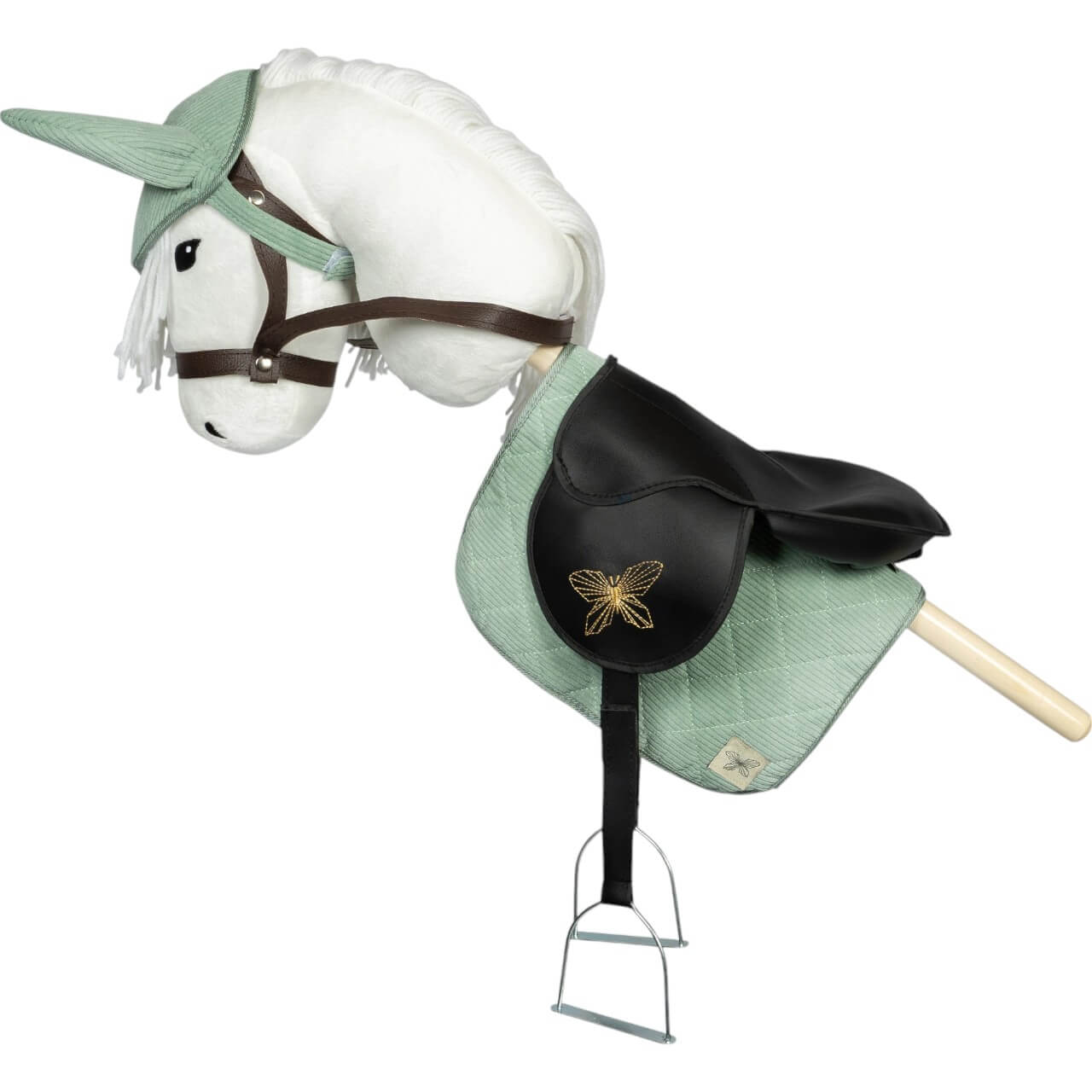 Schabracke und Fliegenhaube Corduroy Hobby Horse Saddle Pad