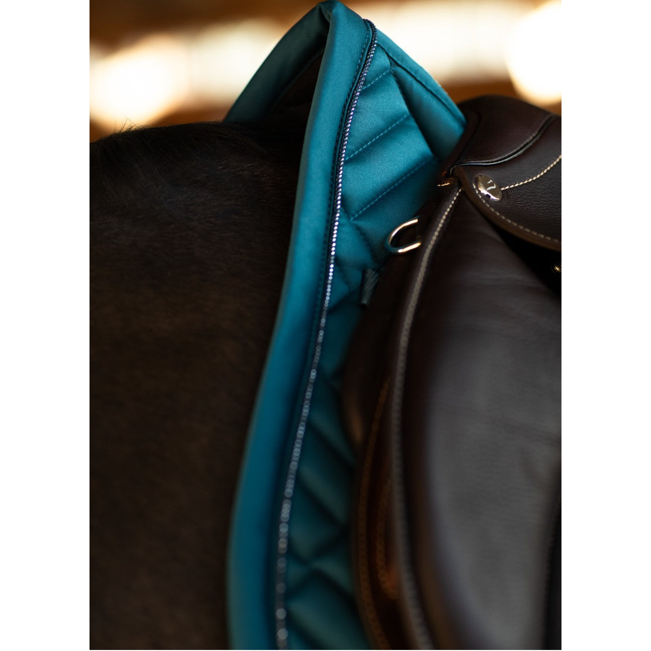 Springschabracke Modern Teal Blue Schabracke