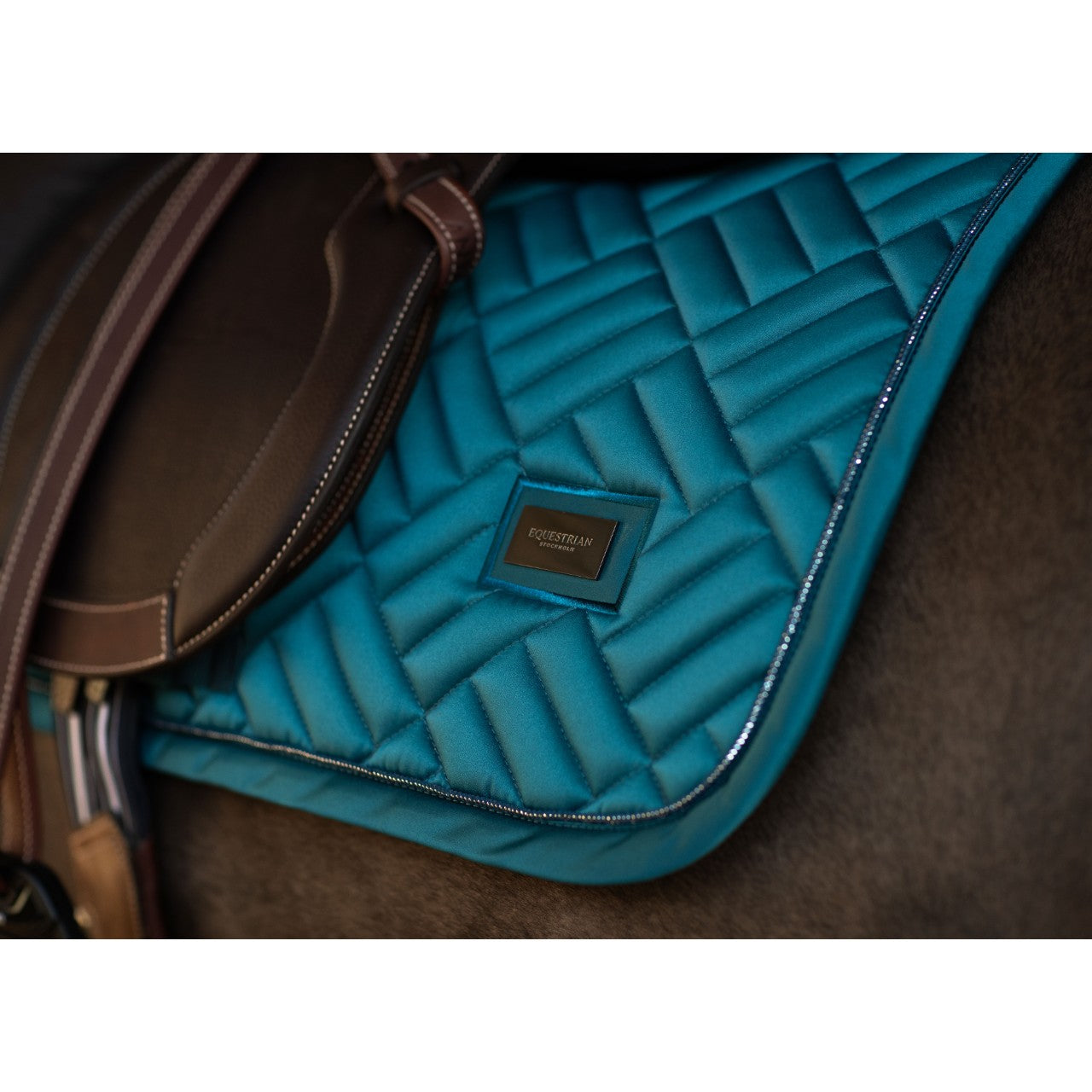 Springschabracke Modern Teal Blue Schabracke