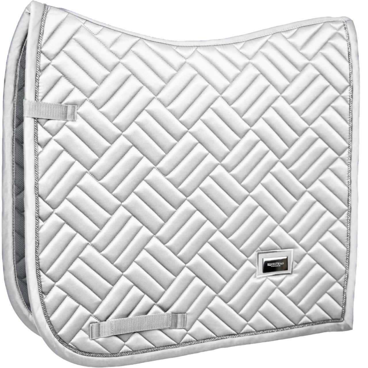 Springschabracke Modern White Perfection Silver Schabracke