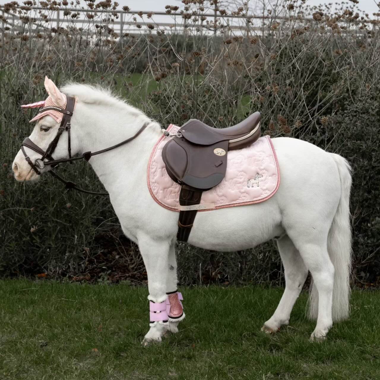 Springschabracke Unicorn Glitter Schabracke