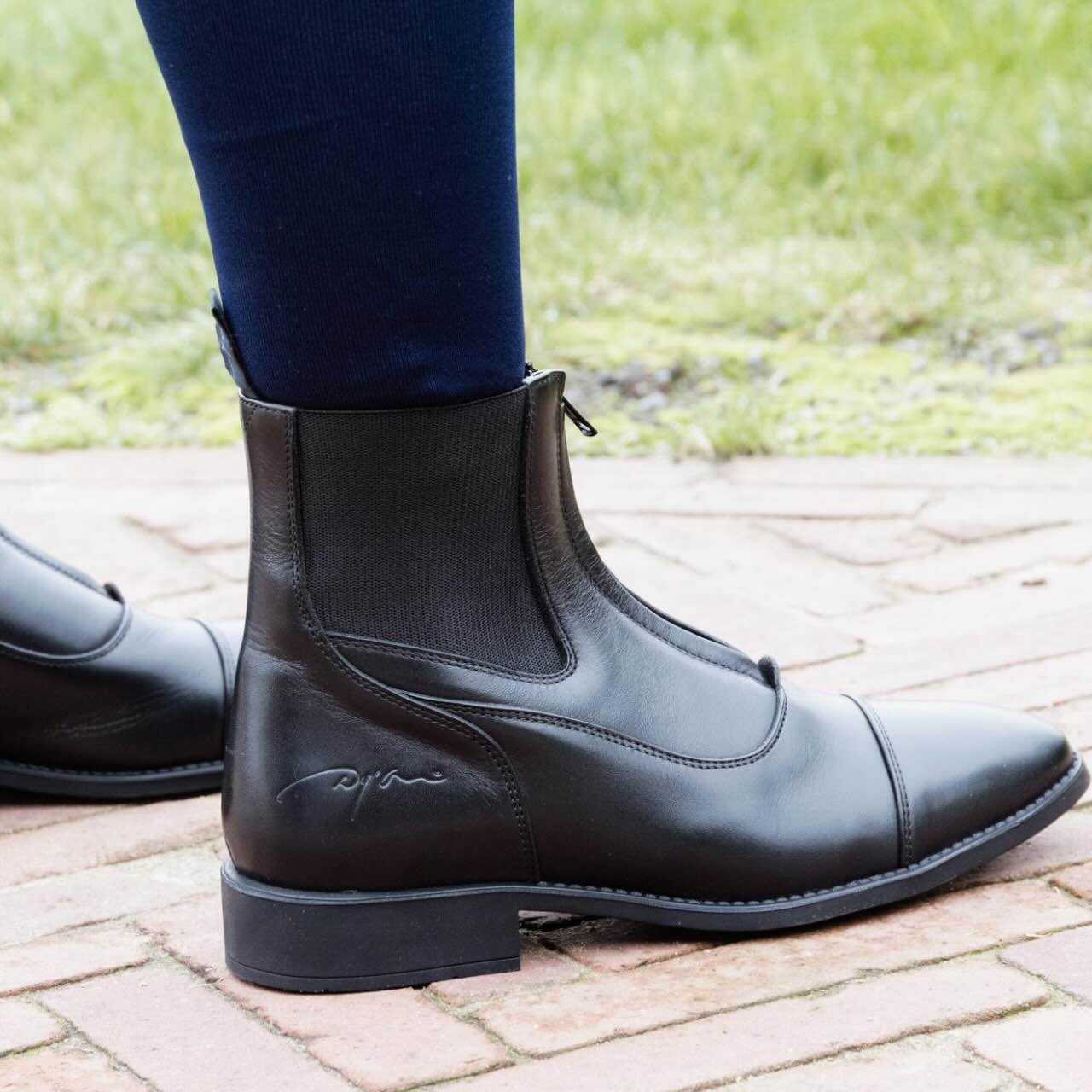 Stiefeletten Frontreißverschluss Lederstiefelette