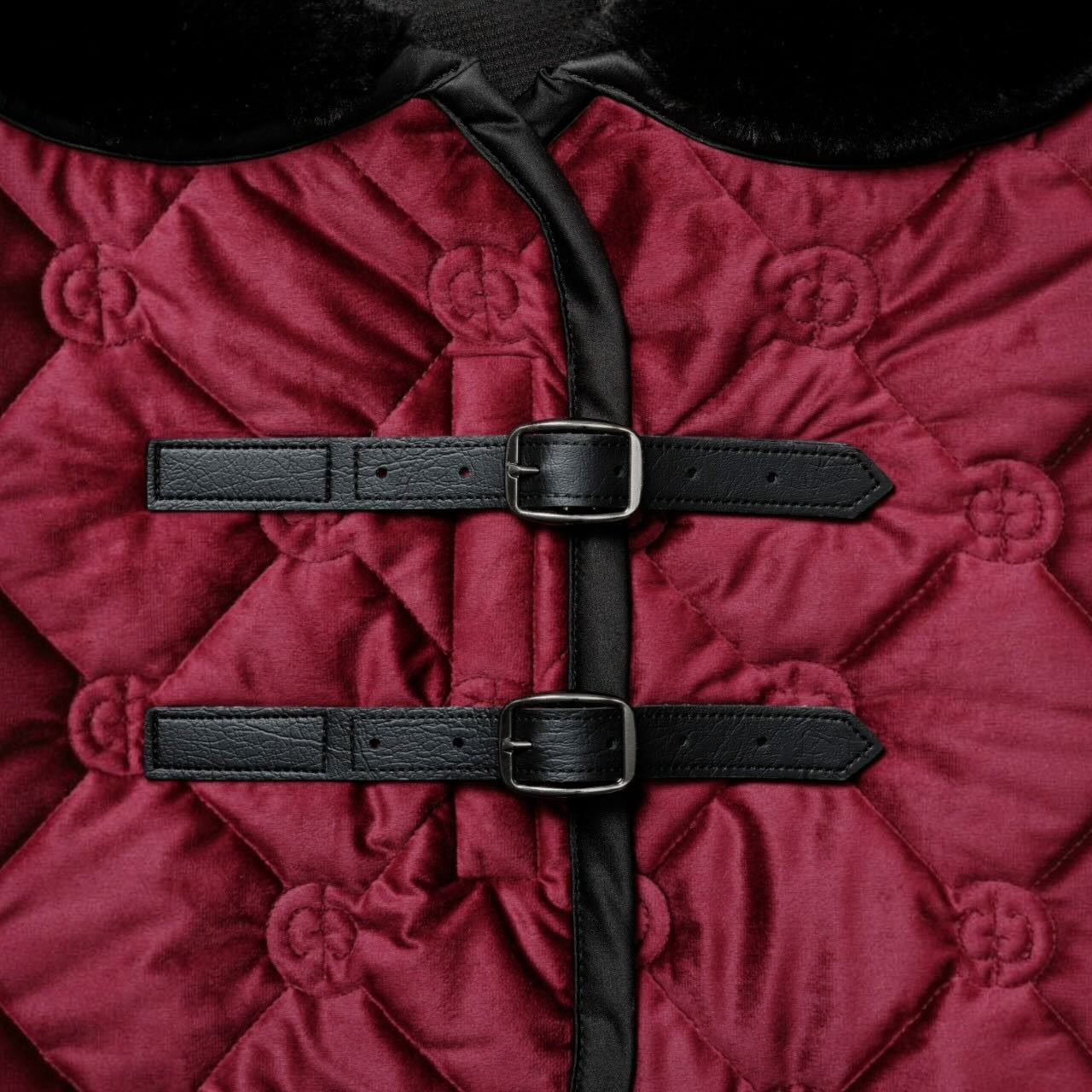 Fleecedecke Velvet Merlot Abschwitzdecke