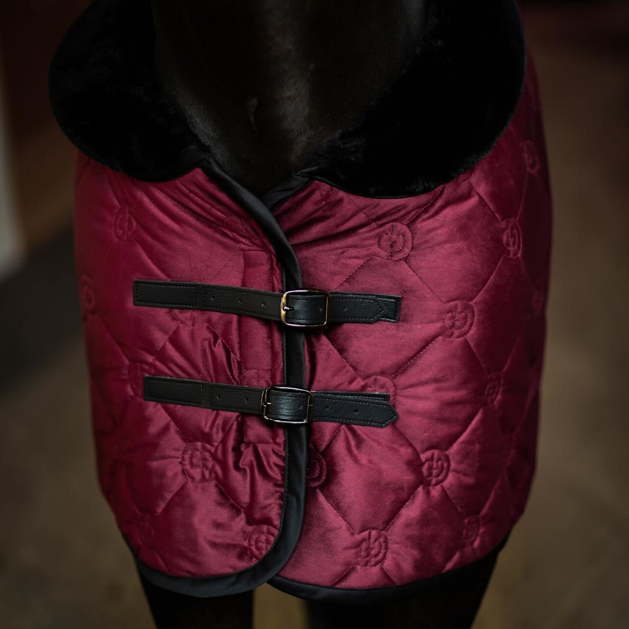 Fleecedecke Velvet Merlot Abschwitzdecke