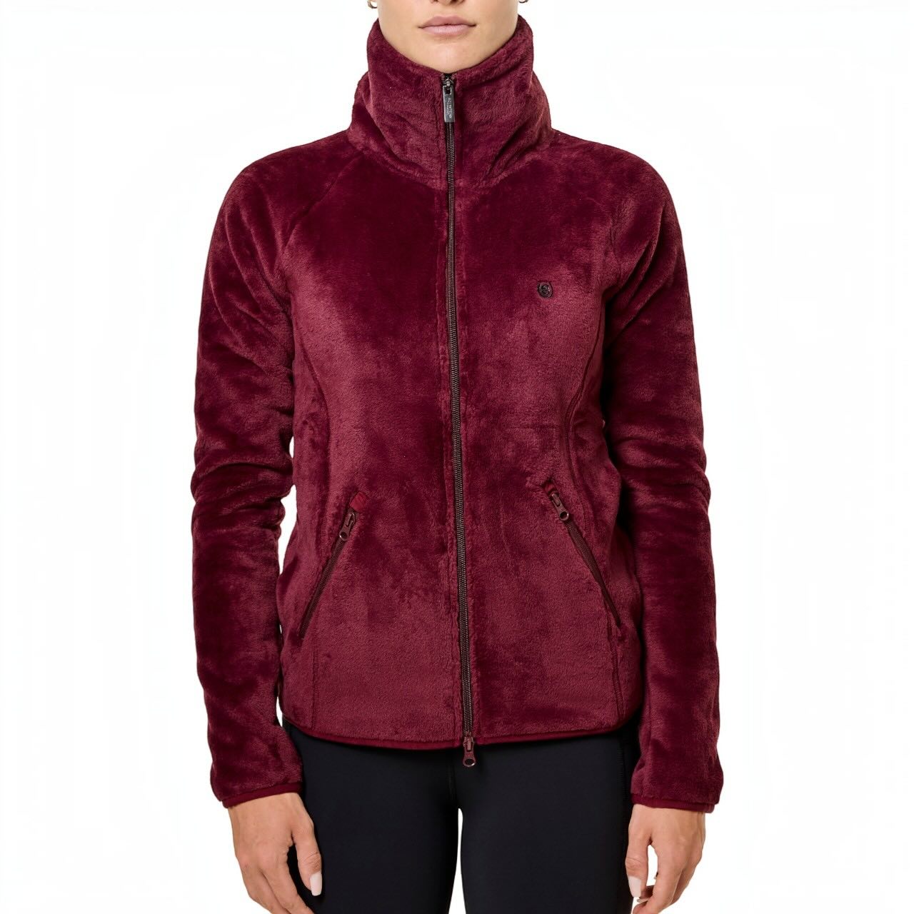 Fleecejacke Damen Velvet Merlot Teddy Jacke
