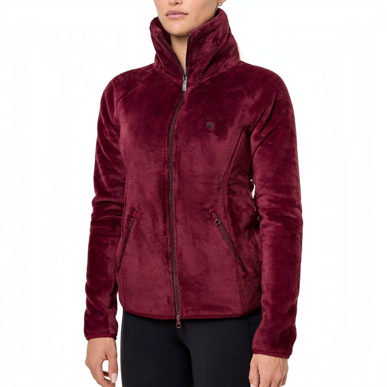Fleecejacke Damen Velvet Merlot Teddy Jacke