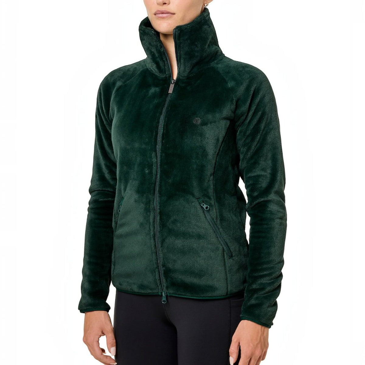 Fleecejacke Damen Velvet Sycamore Green Teddy Jacke