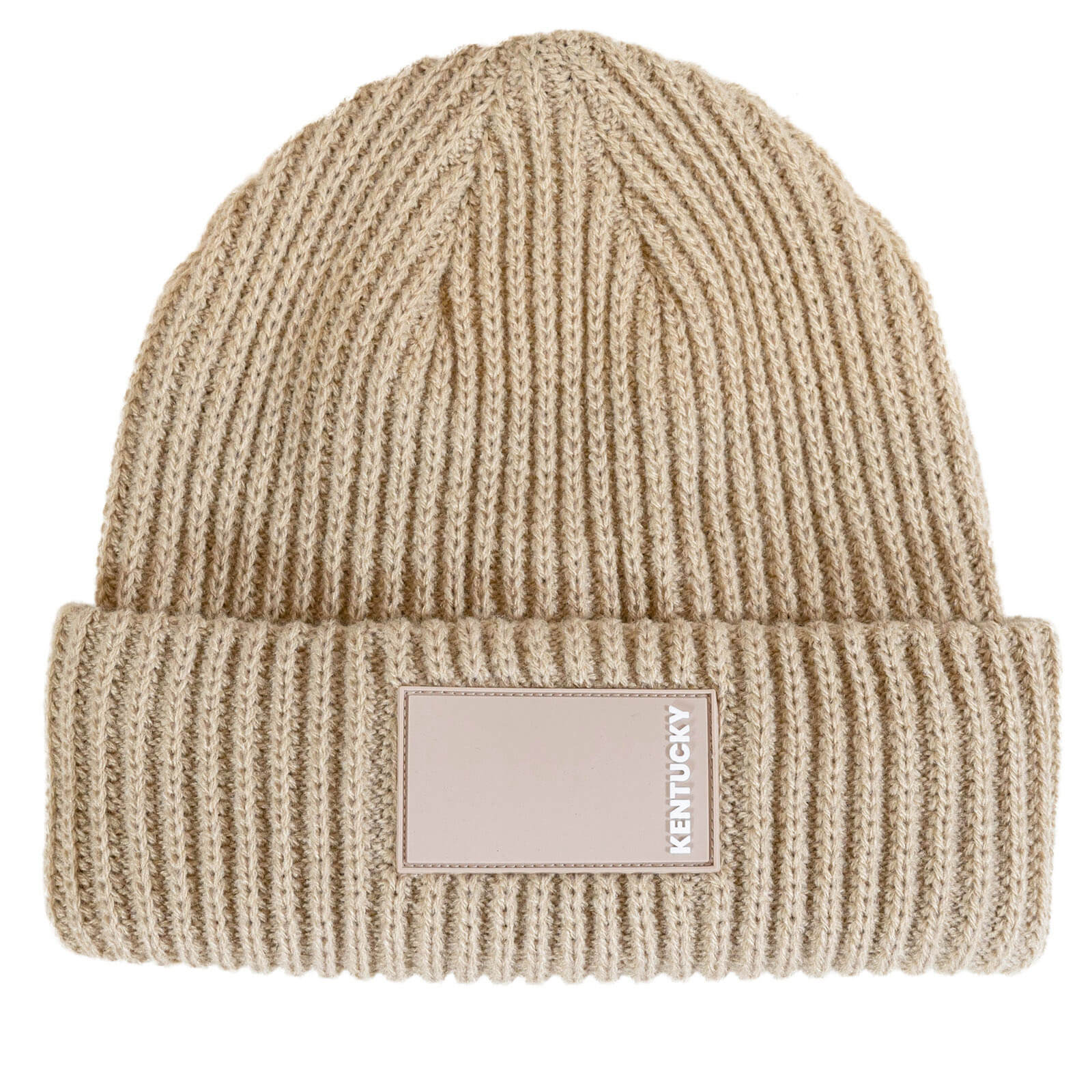 Mütze Unisex Beanie mit gummiertem Logo
