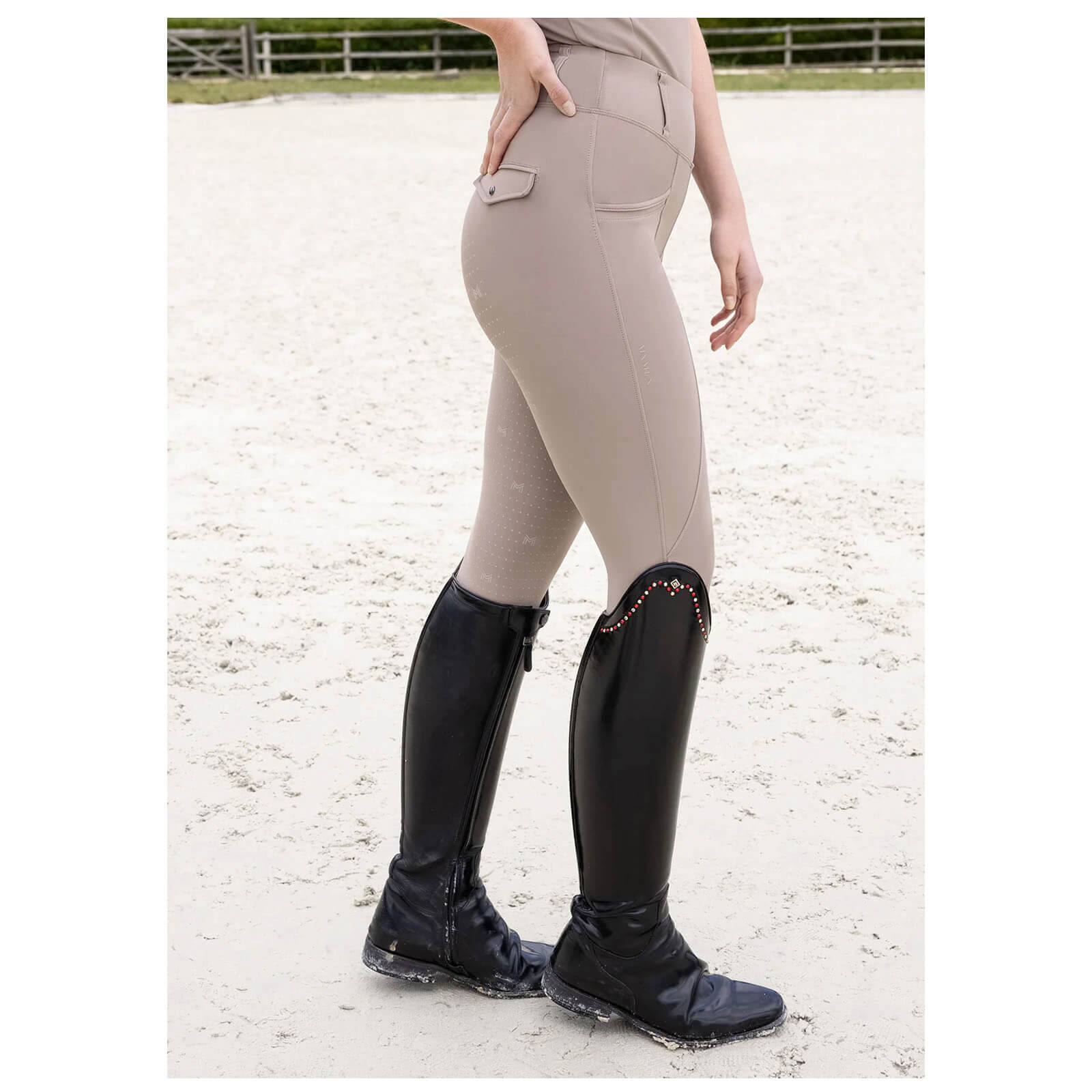 Reitleggings Damen Full-Grip Pro Riding Leggings