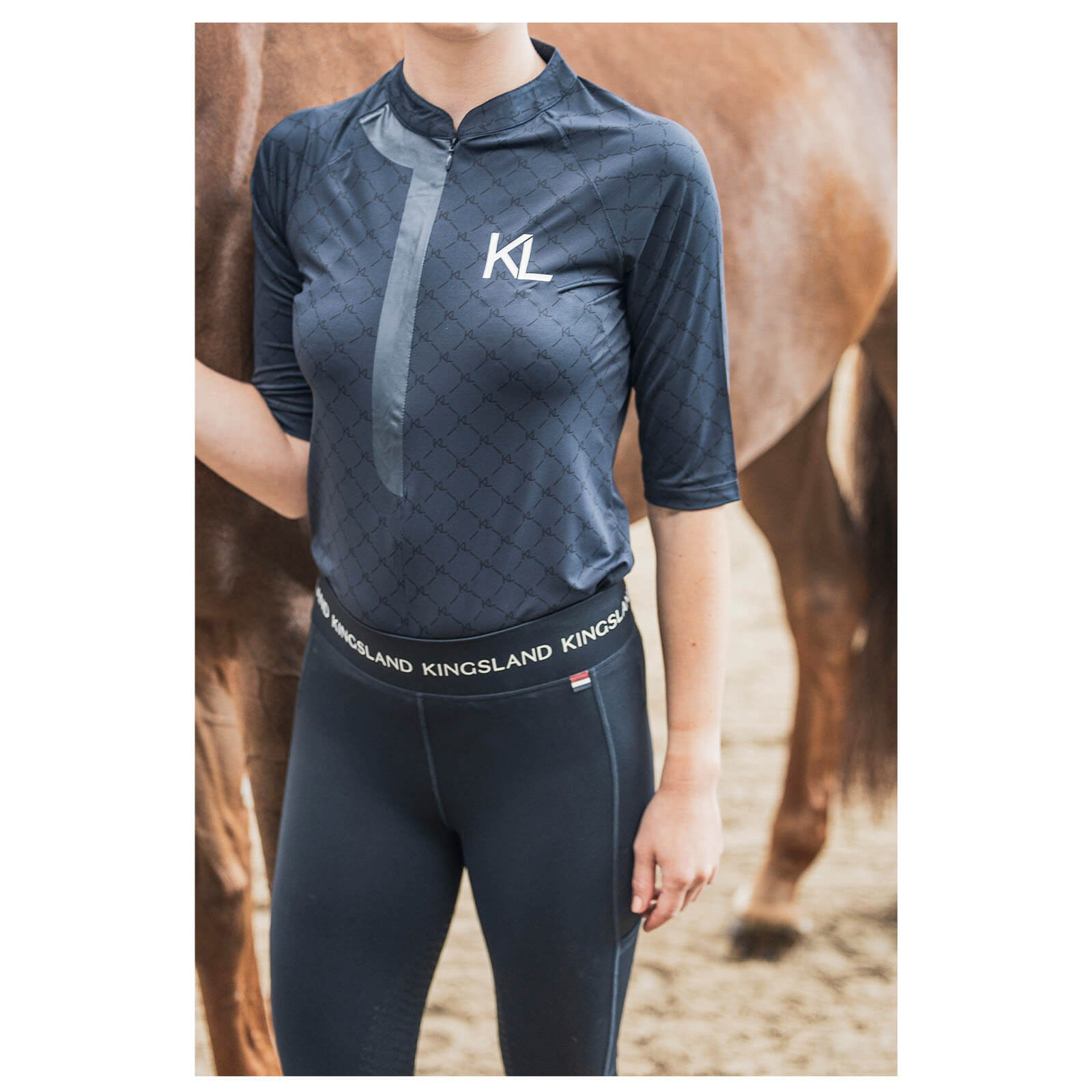 Reitleggings Damen Knee-Grip KLJuni Summer Update 2024 Damenreitleggings