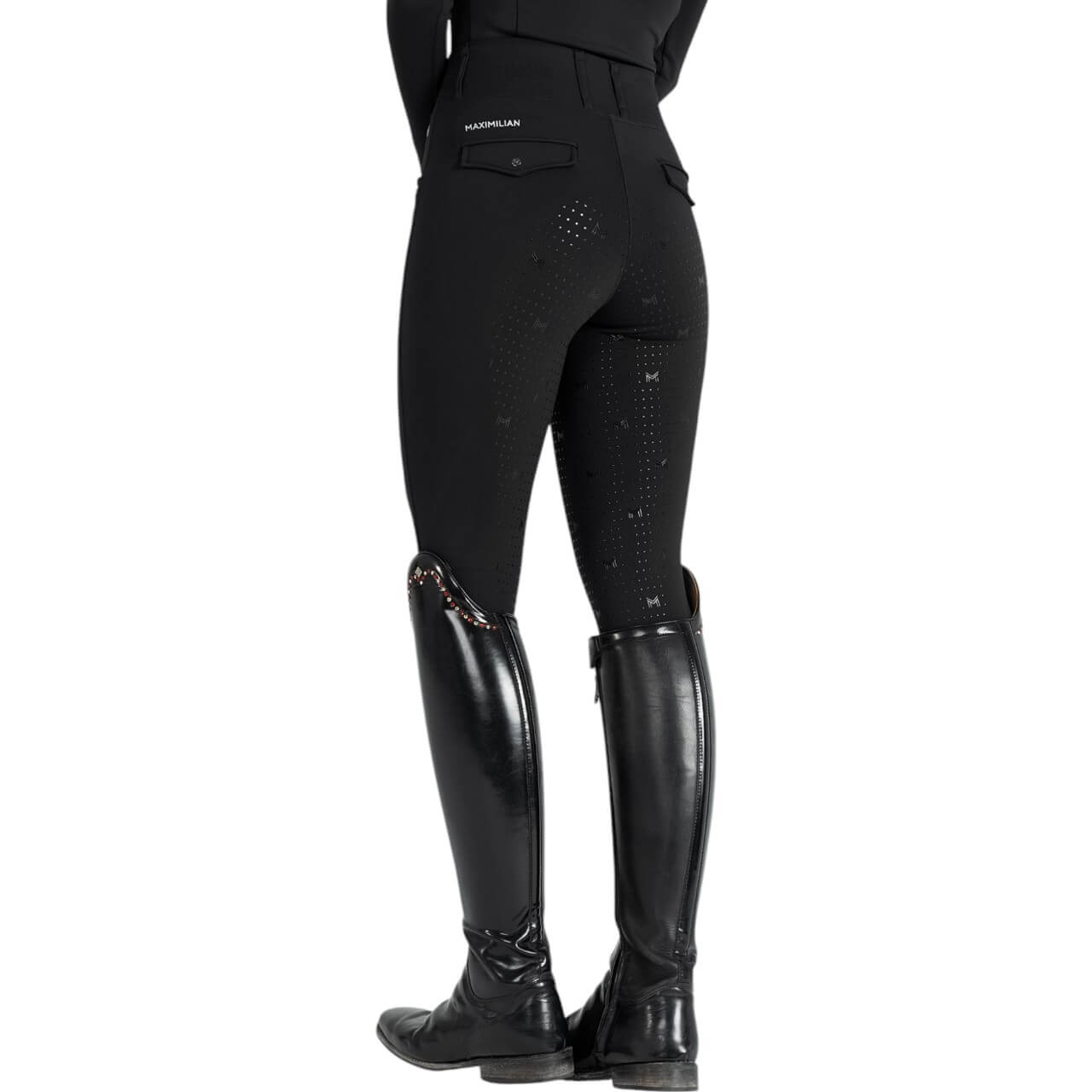 Reitleggings Damen Full-Grip Winter Pro Leggings