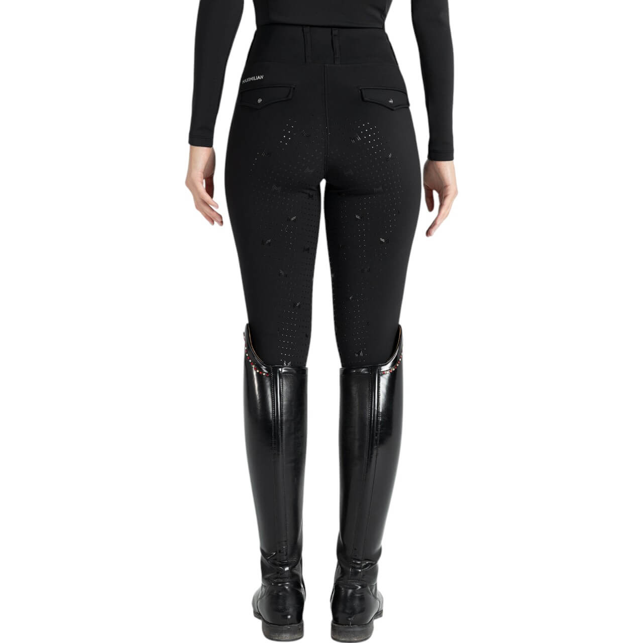 Reitleggings Damen Full-Grip Winter Pro Leggings