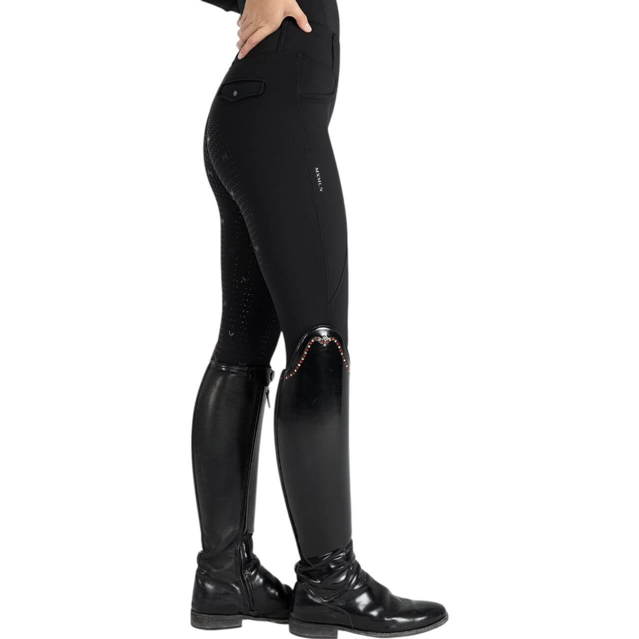 Reitleggings Damen Full-Grip Winter Pro Leggings
