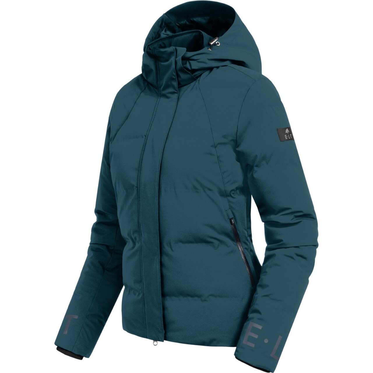 Reitjacke Damen Performance Ohio Jacke, Petrolblau, Produkt allein auf weißem Hintergrund.