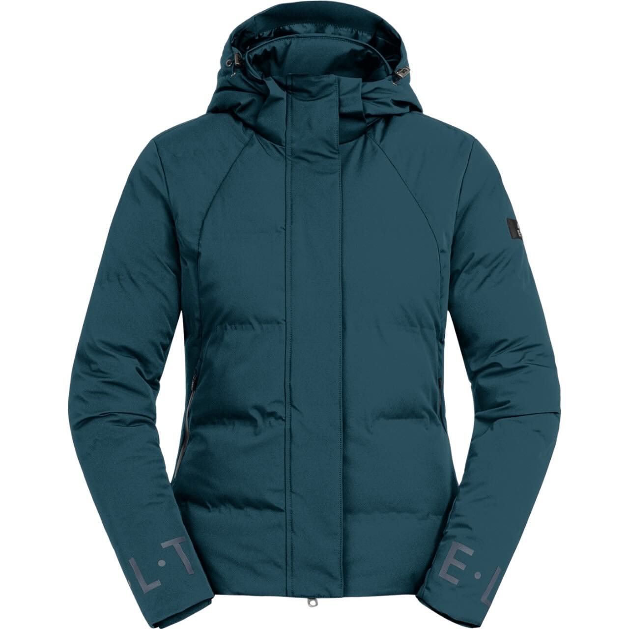 E.L.T Reitjacke Damen Performance Ohio Jacke, Dunkelgrün, Produkt allein auf weißem Hintergrund.