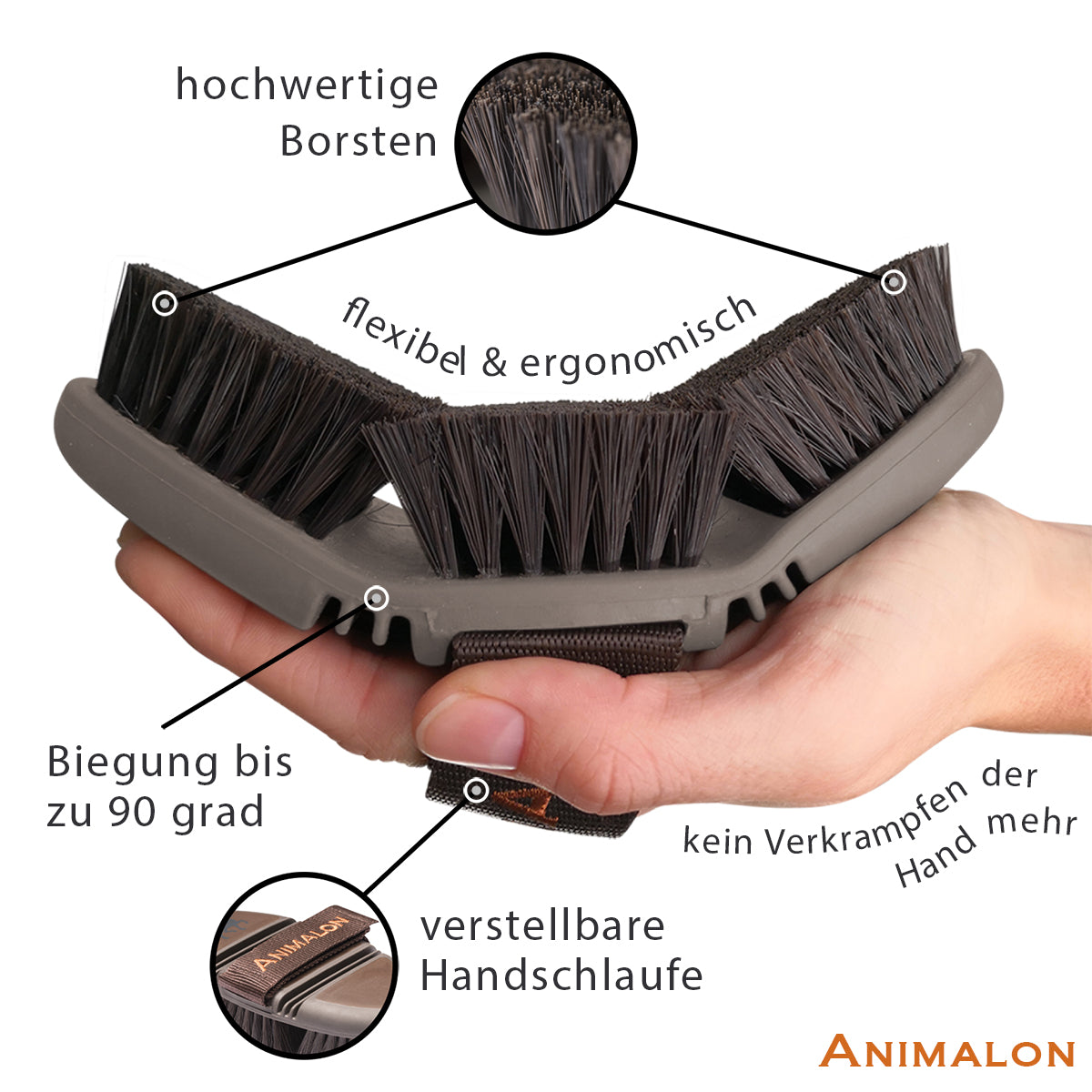 Kardätsche CareFlex Pferdebürste