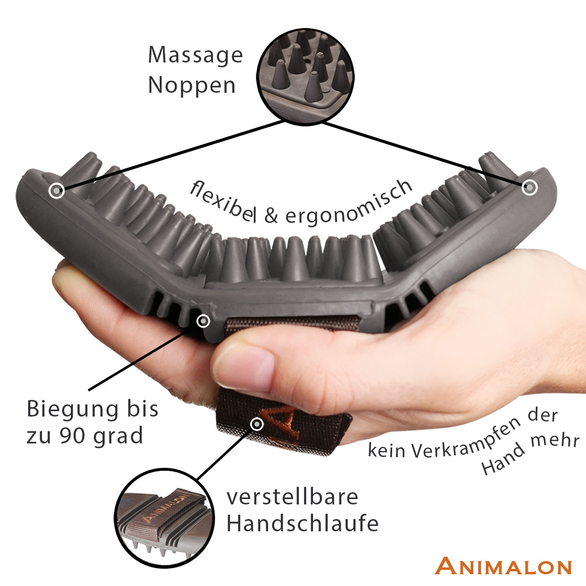 Massage-Striegel CareFlex Massage-Bürste