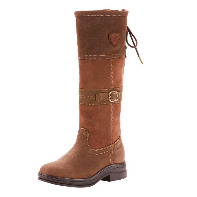 Stallstiefel Langdale Stiefel-Boot Java H2O Classic Lederstiefel, braun, Produkt allein auf weißem Hintergrund.