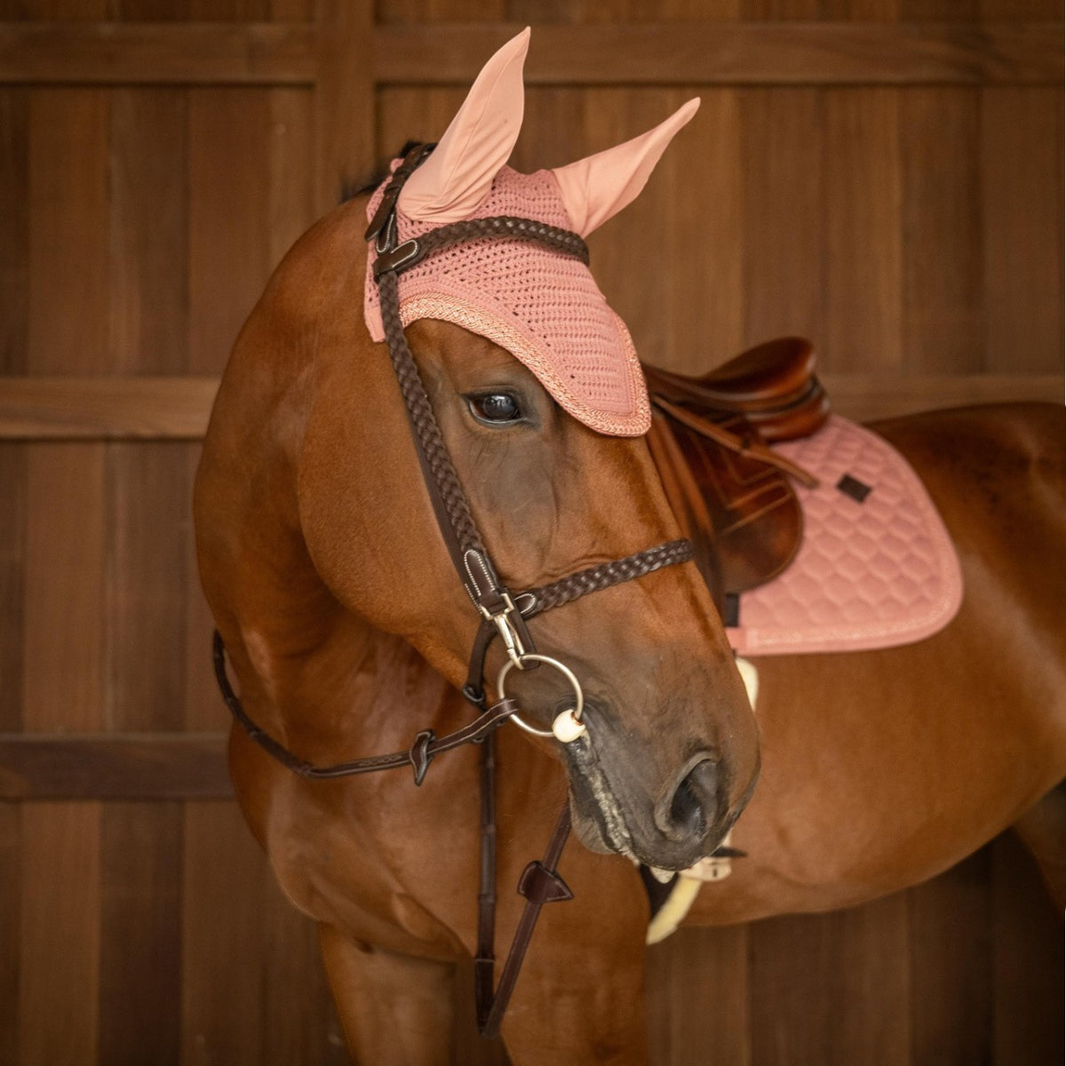 Oornetje Wellington Plaited Glitter Rope Vliegenhaube