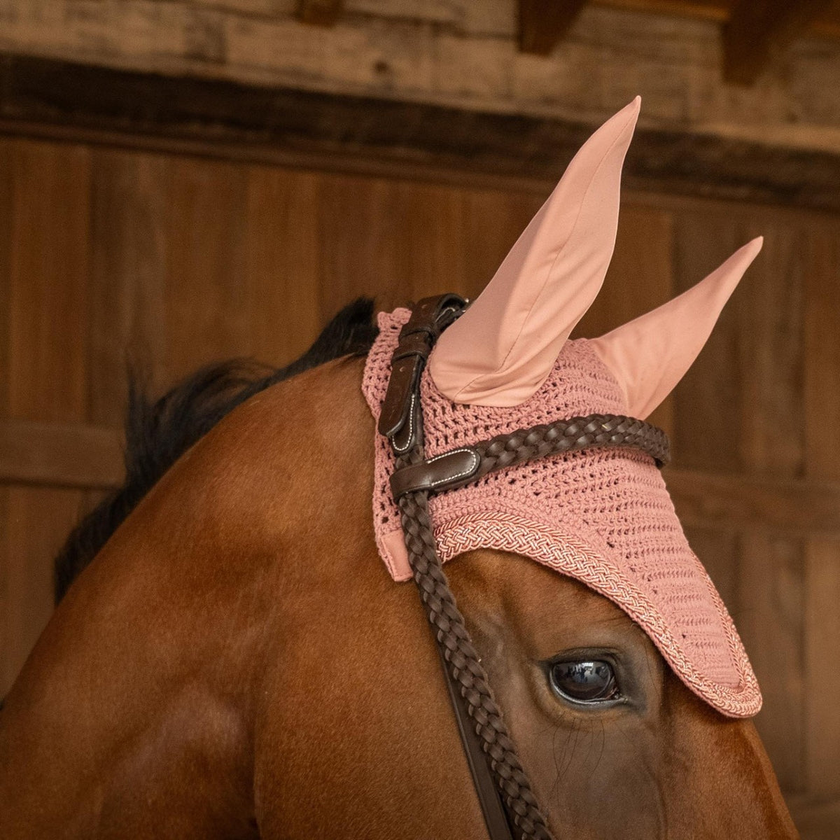 Oornetje Wellington Plaited Glitter Rope Vliegenhaube