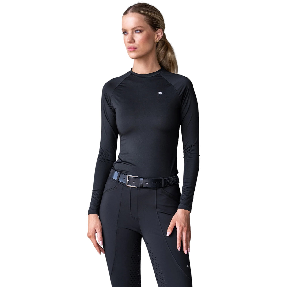 Camisola técnica Dynamic Base Layer Top Black de manga comprida