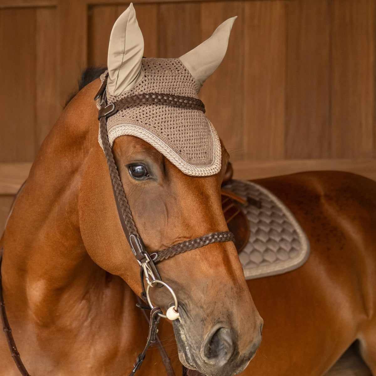 Oornetje Wellington Plaited Glitter Rope Vliegenhaube