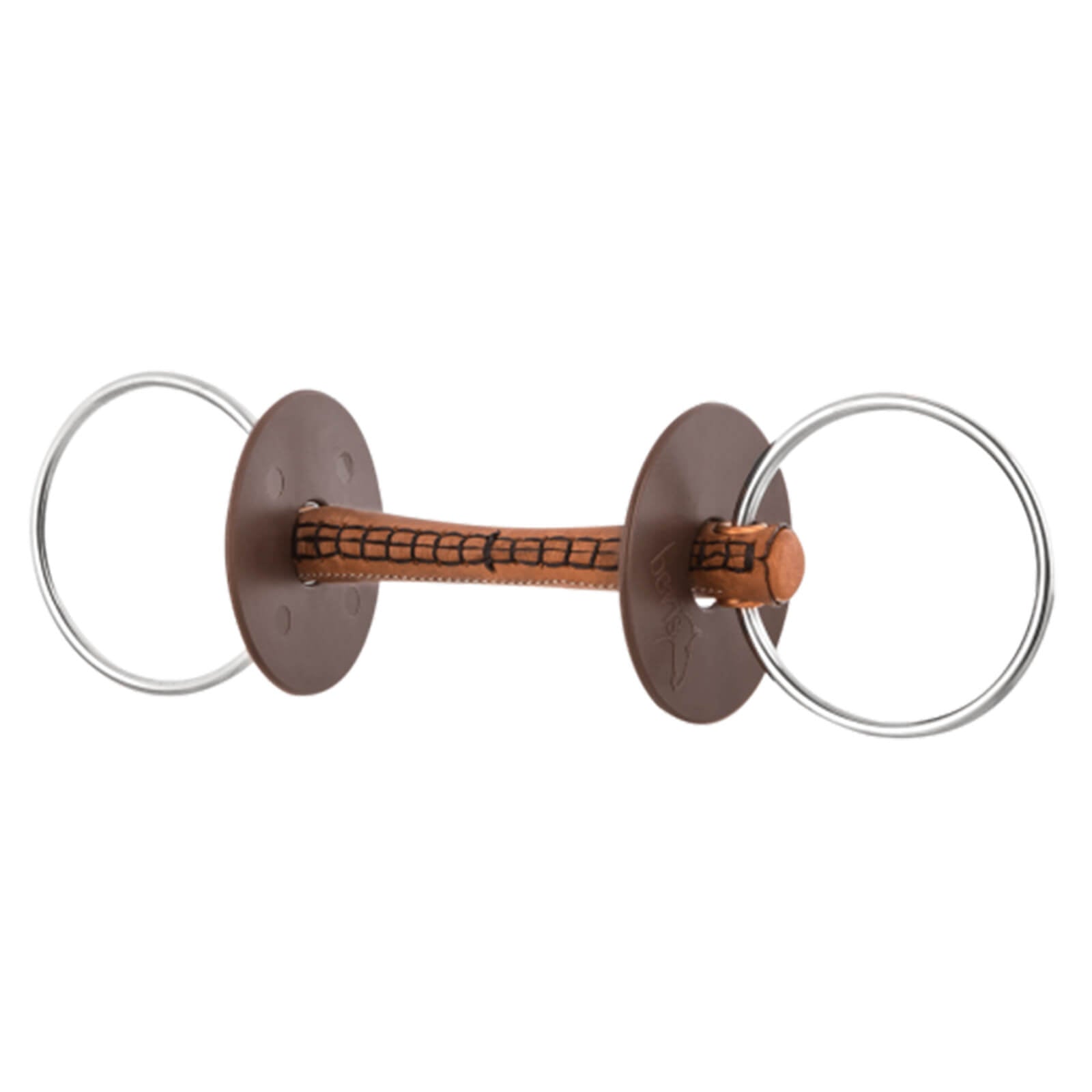 Wassertrense Lederstange Soft Ring 7,5 cm Stangengebiss
