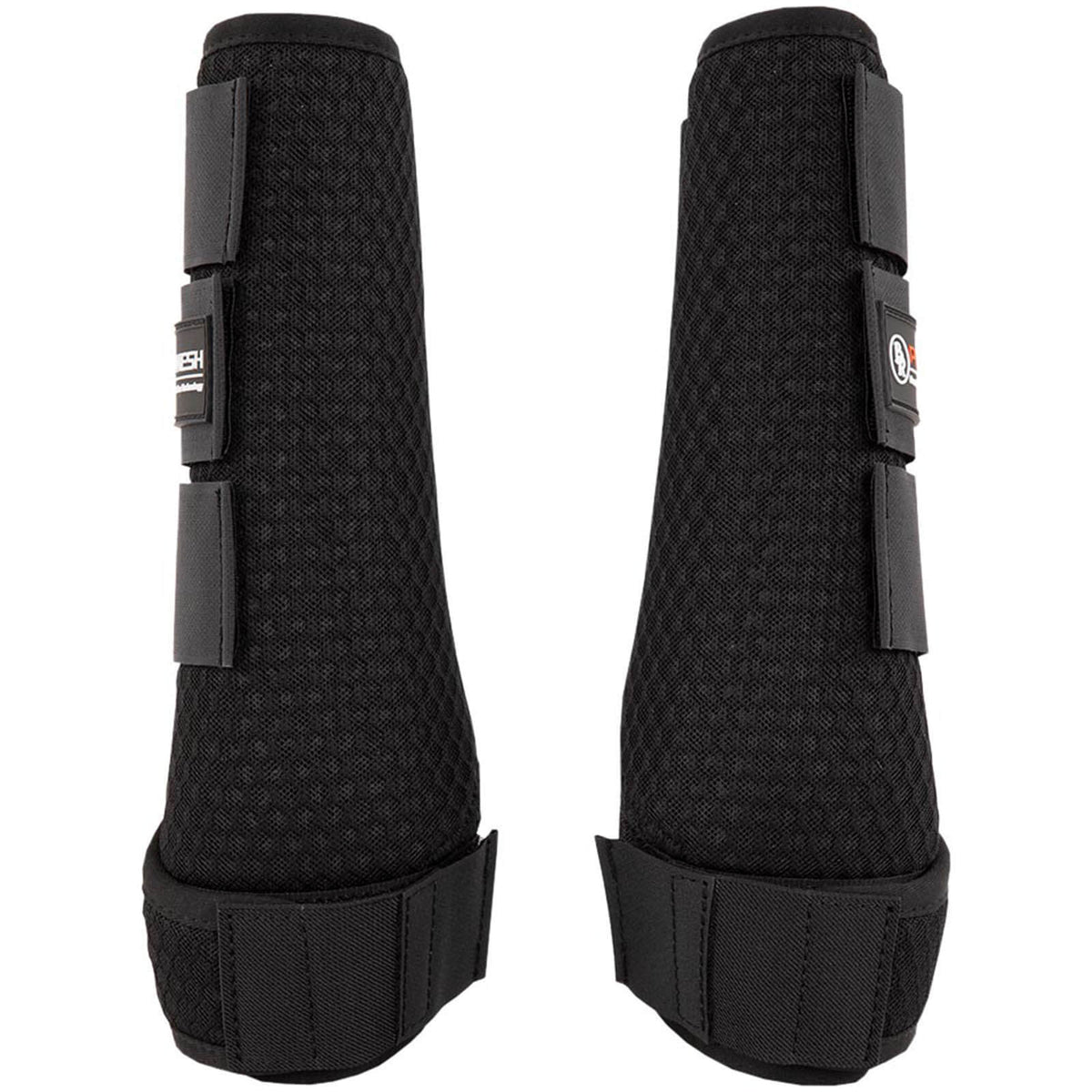 BR Gamaschen Pro Mesh Flex, Schwarz, Produkt allein auf weißem Hintergrund.