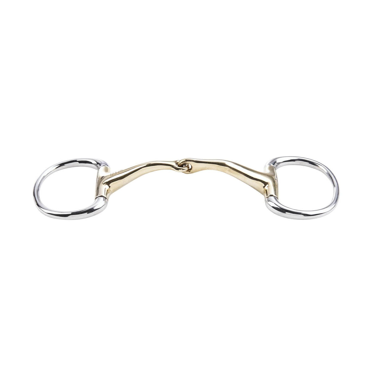 Olivenkopfgebiss Einfach Gebrochen KAUGAN®-Shaped 16 mm Trense, Produkt allein auf weißem Hintergrund.