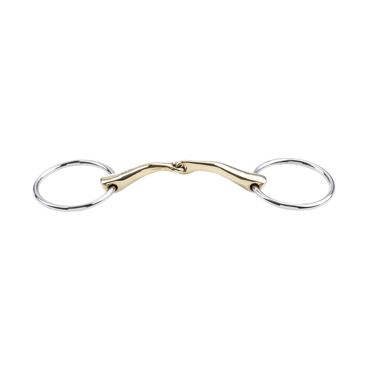 Wassertrense Einfach Gebrochen KAUGAN®-Shaped 14 mm Gebiss, Gold, Produkt allein.