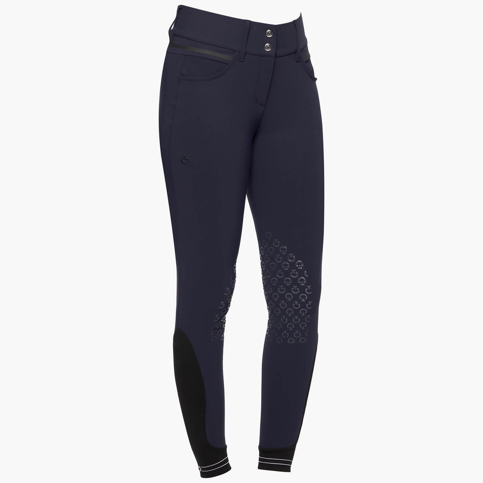 Reithose Damen Knie-Grip Silicone Print CT Logo FS 2022 Kniebesatz Damenreithose