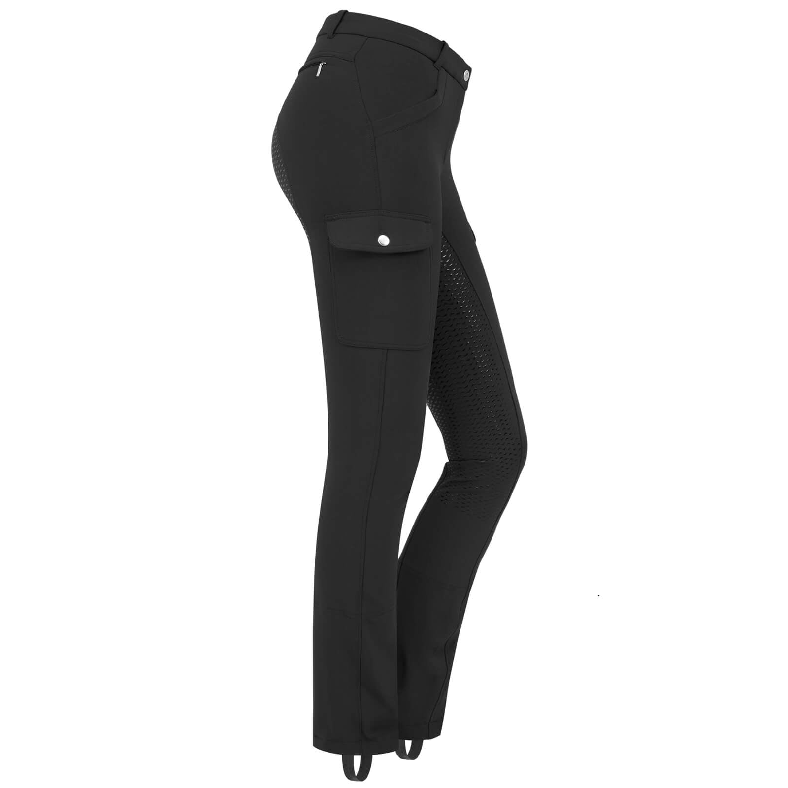 Reithose Damen Full-Grip Micro Jodhpur Cargo Silikon