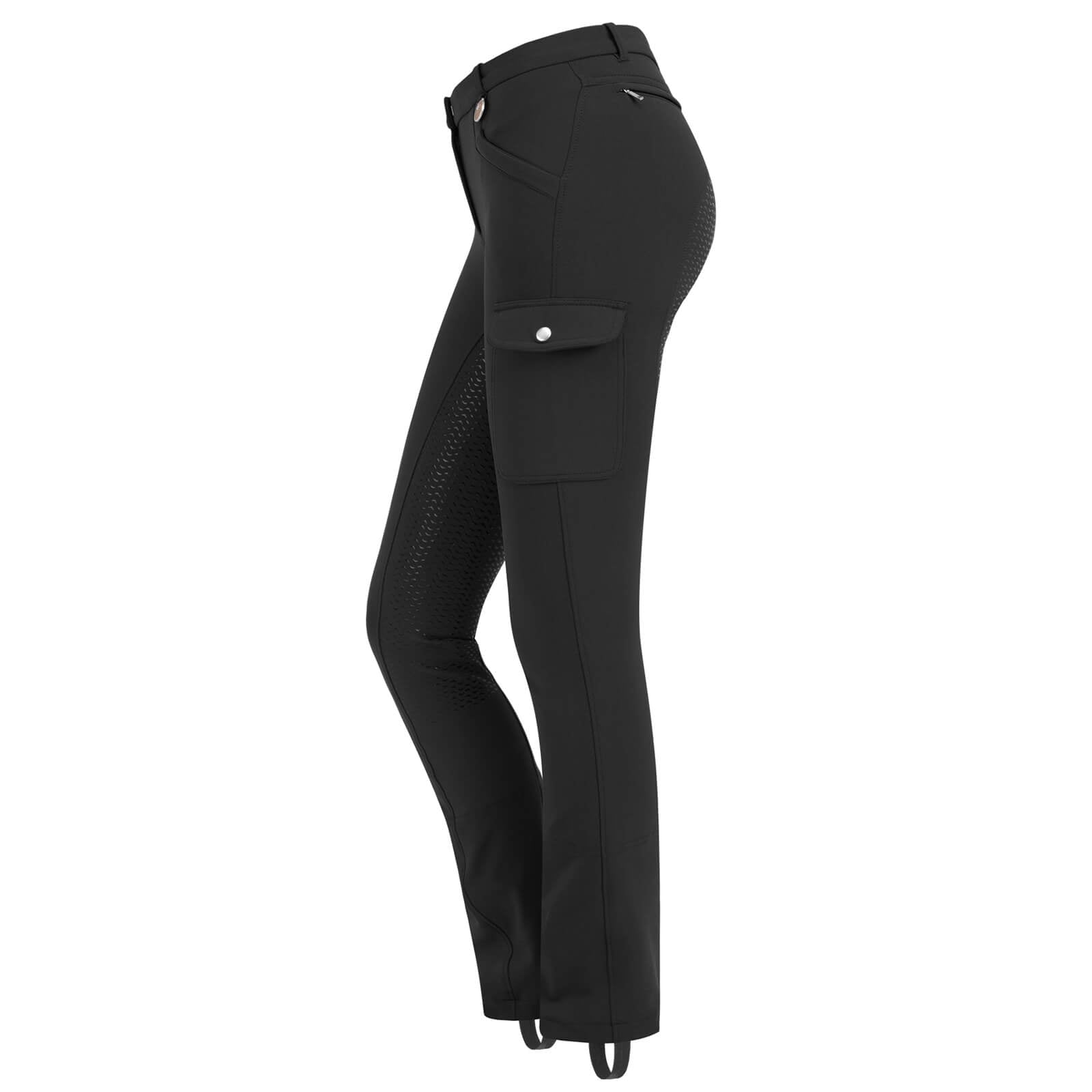 Reithose Damen Full-Grip Micro Jodhpur Cargo Silikon
