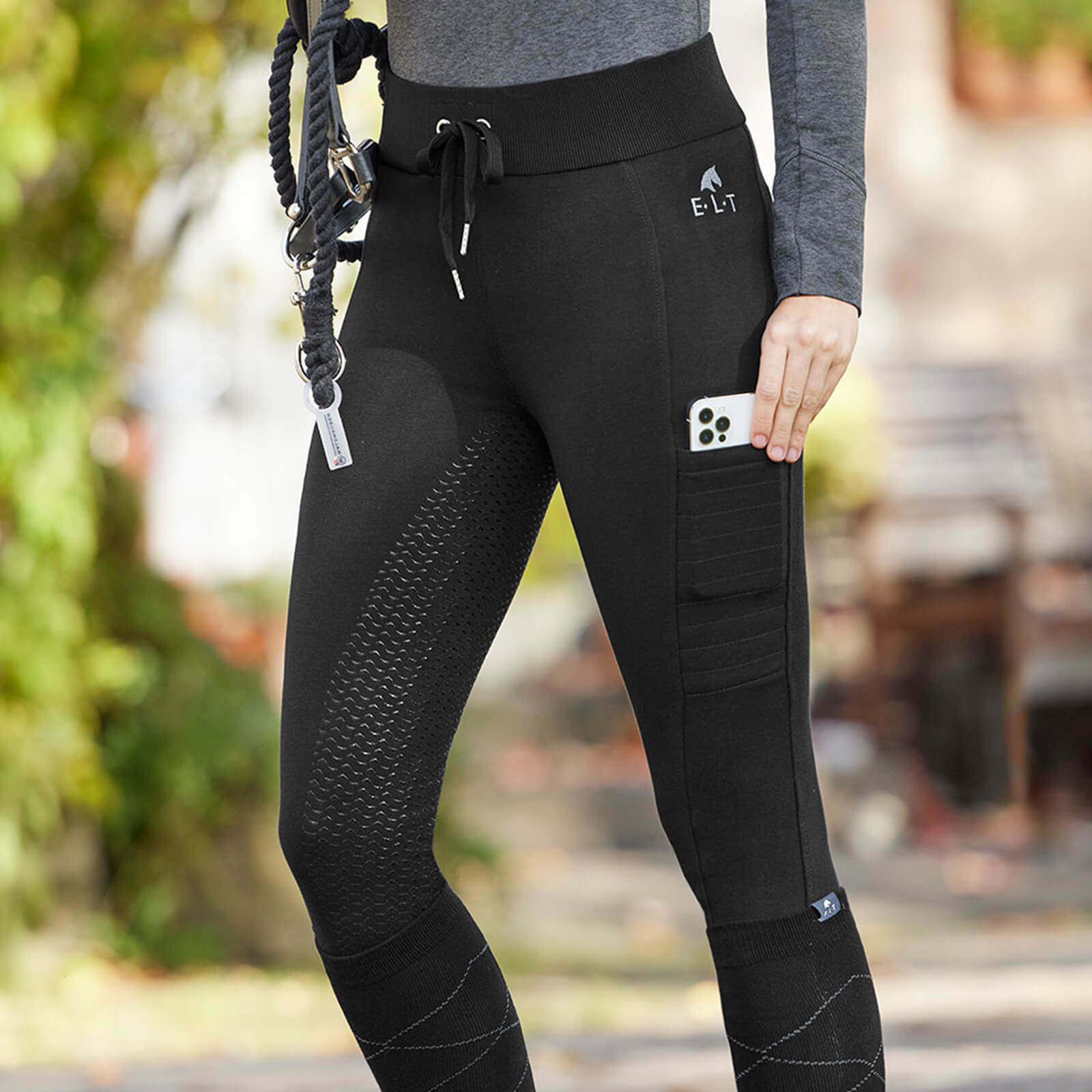 Reitleggings Damen Full-Grip Gesa