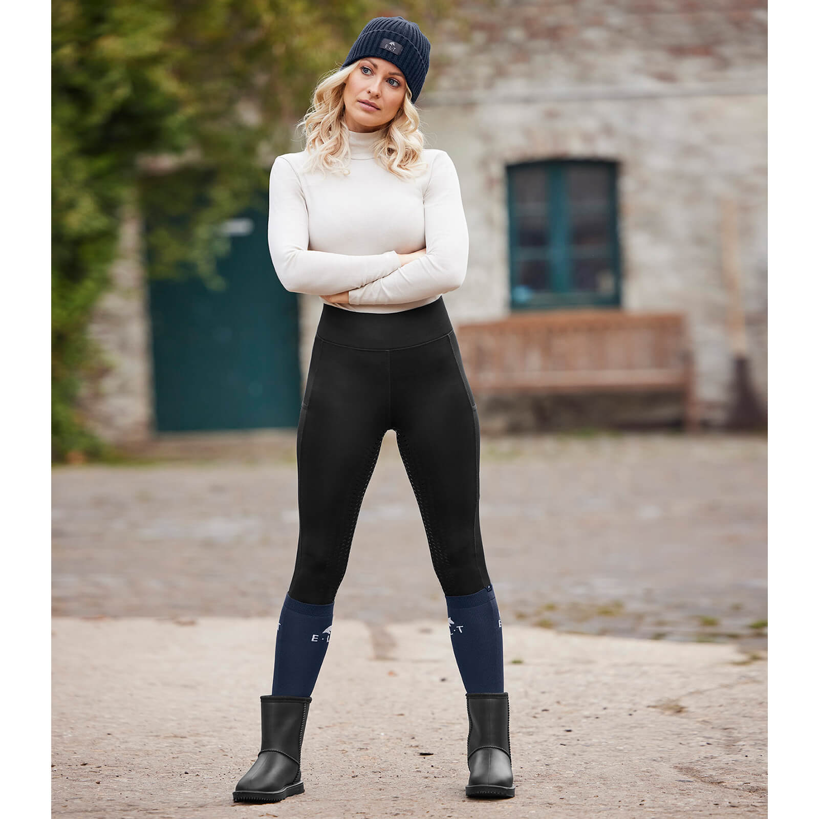 Thermo-Reitleggings Damen Full-Grip Ella