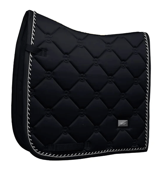Dressurschabracke Black Edition, Schwarz, Produkt allein auf weißem Hintergrund.