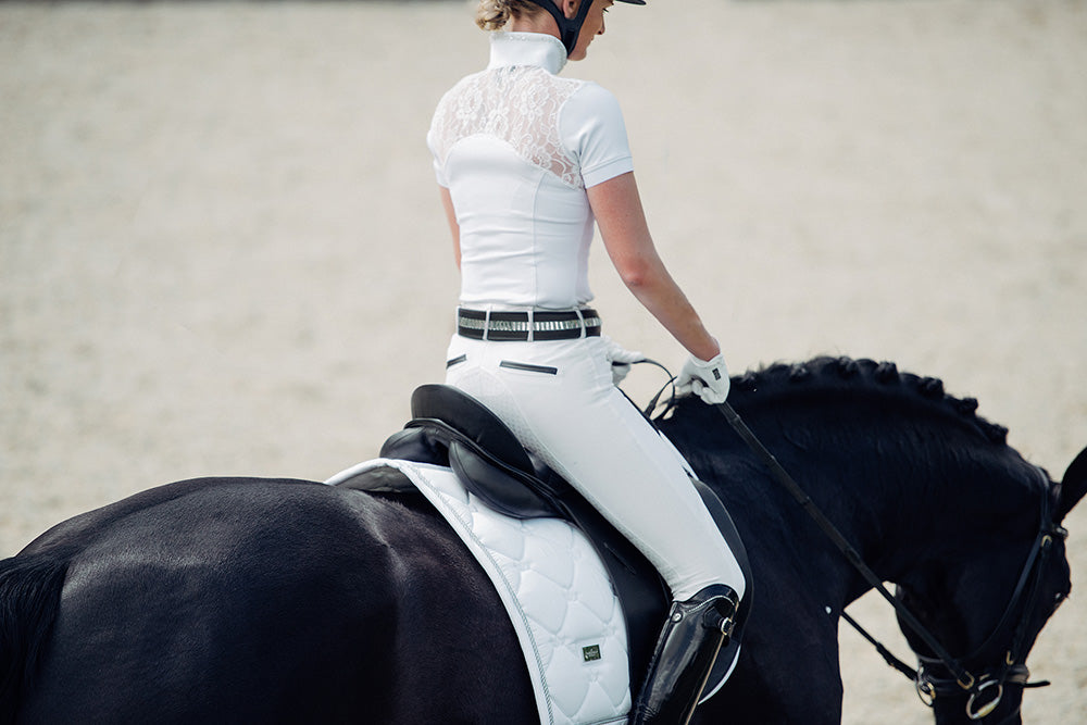 Dressurschabracke White Perfection Silver