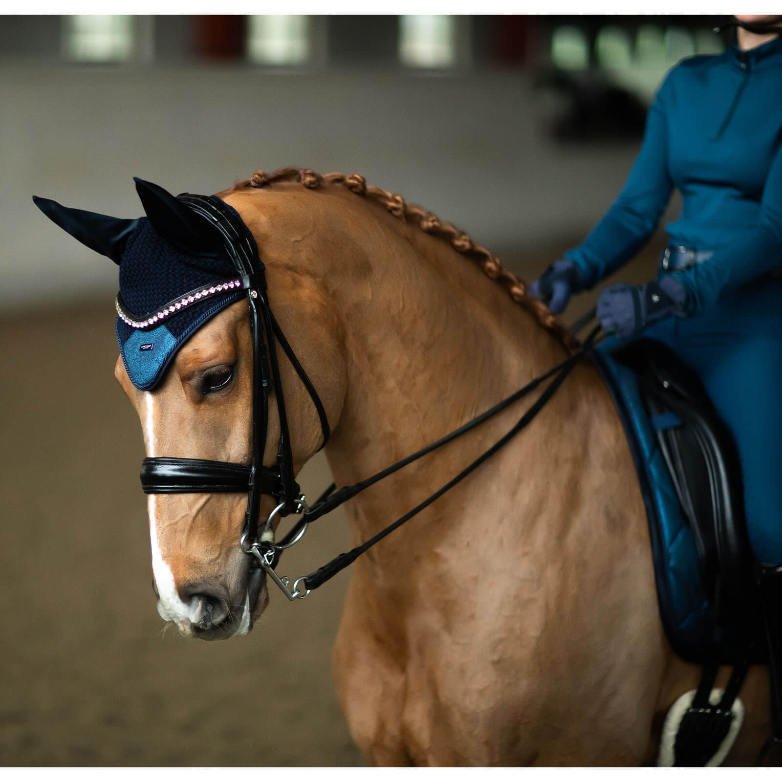 Fliegenhaube Blue Meadow Glimmer Fliegenmütze