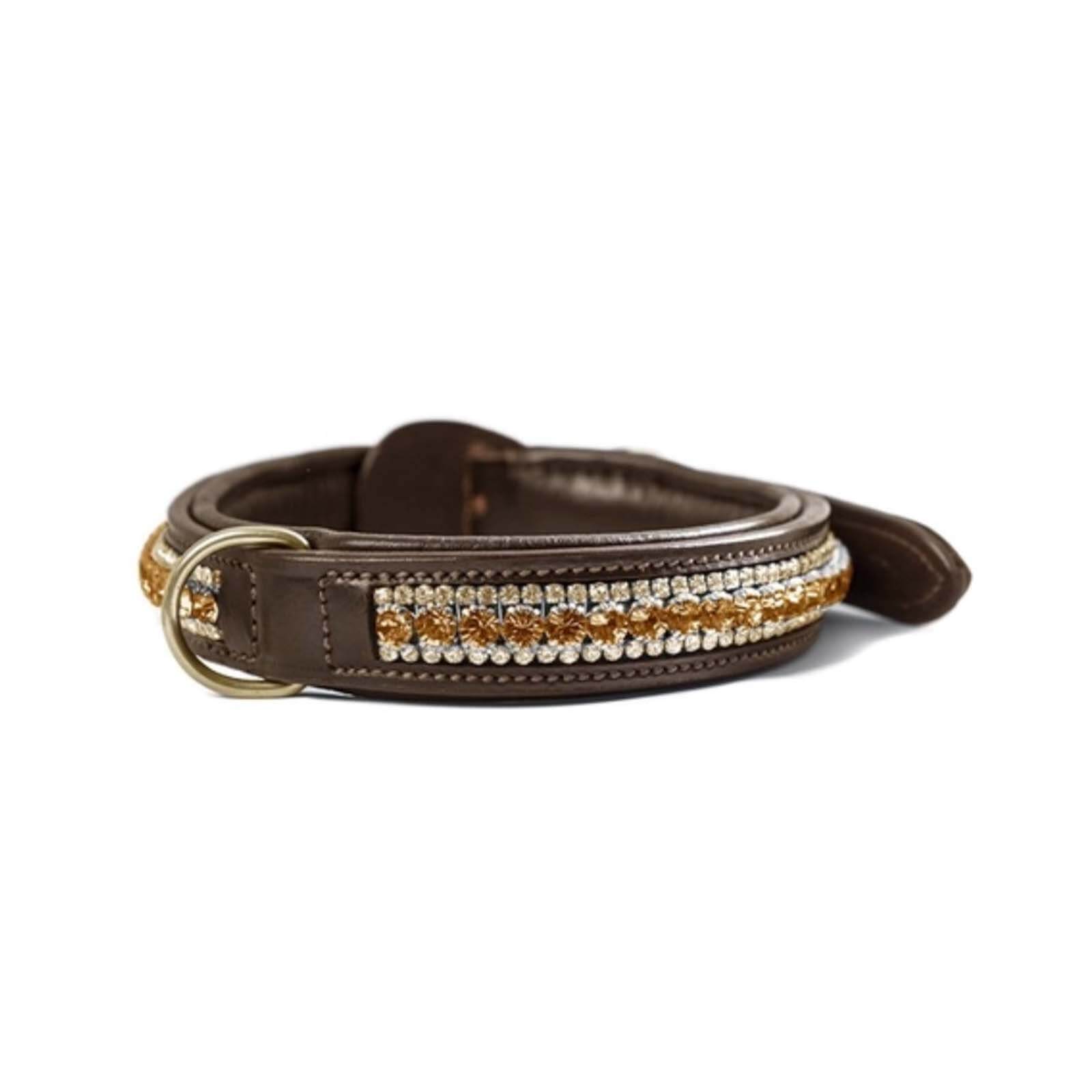 Hundehalsband Bronze Gold FS 2022 Kristallhalsband