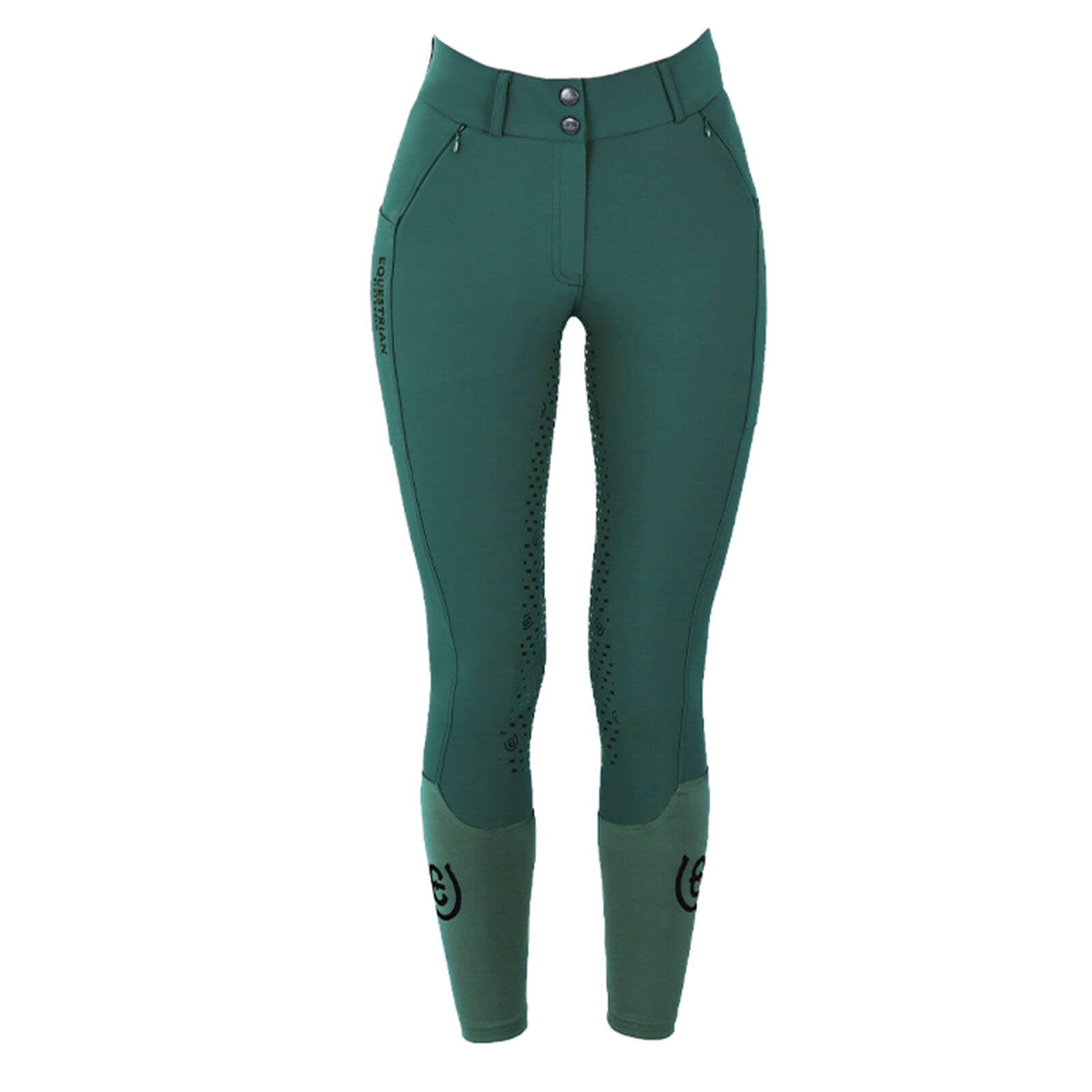 Reithose Full-Grip Dressage Elite Sycamore Green Vollbesatz Damenreithose