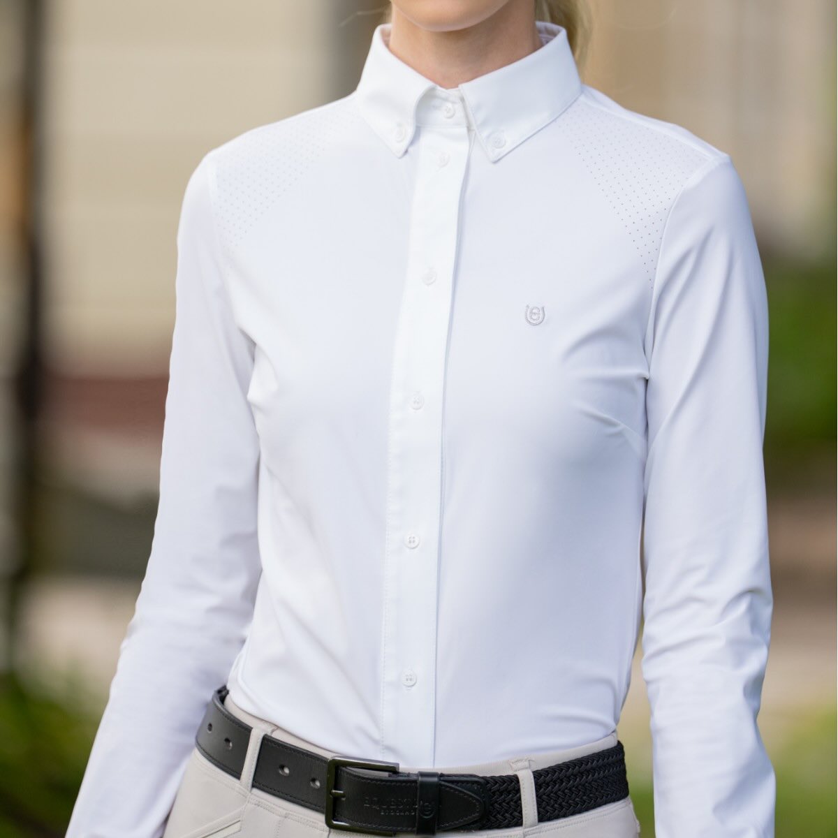 Turniershirt Damen Langarm Performance Shirt Sand Kollektion