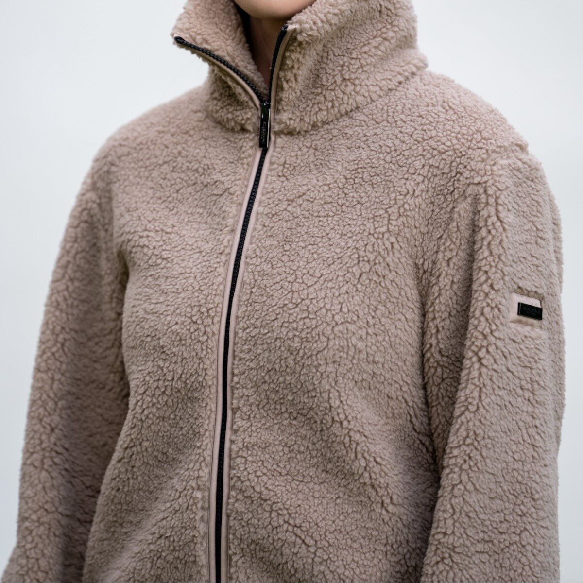 Jacke Damen Teddy Fleece Jacket Sand Kollektion