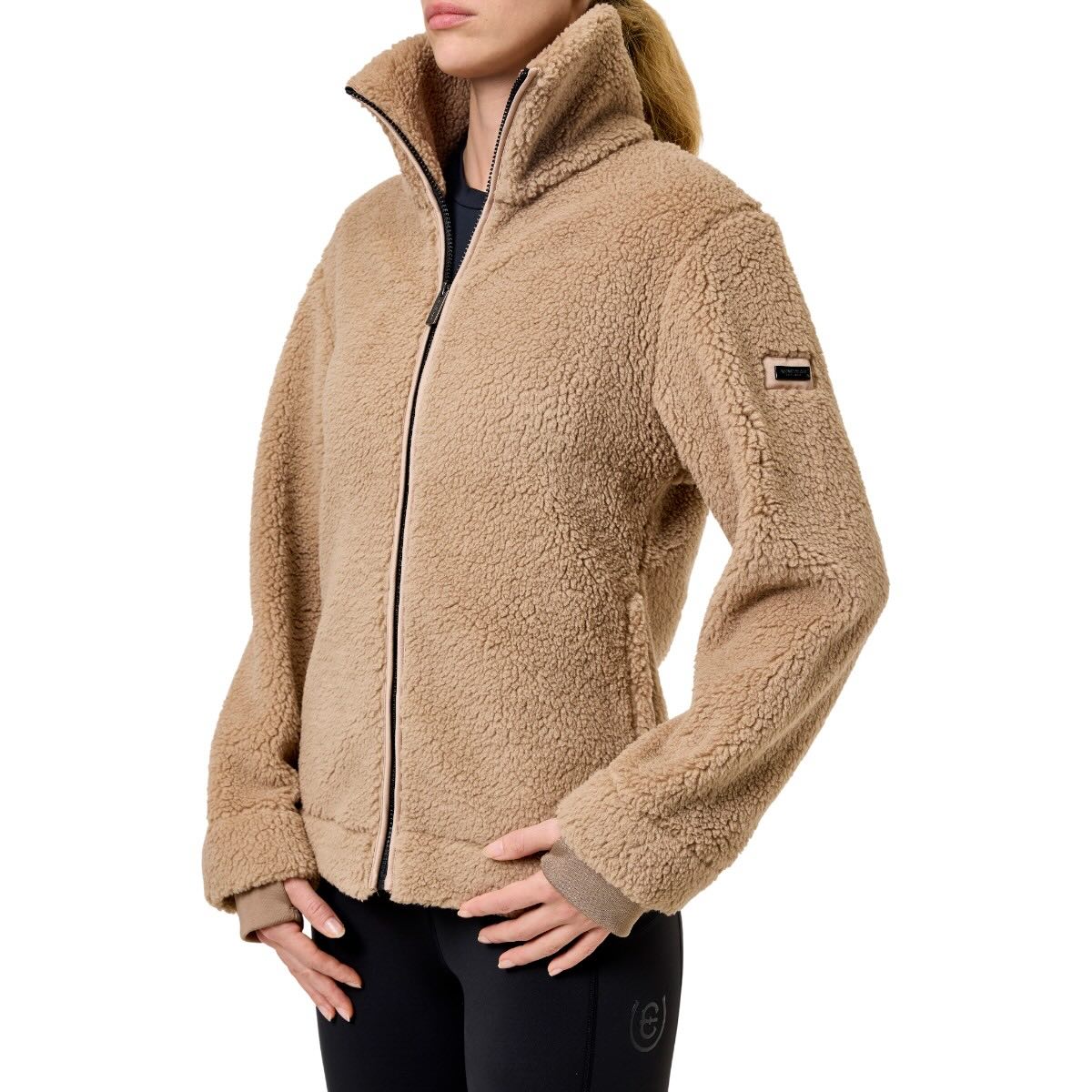 Jacke Damen Teddy Fleece Jacket Sand Kollektion