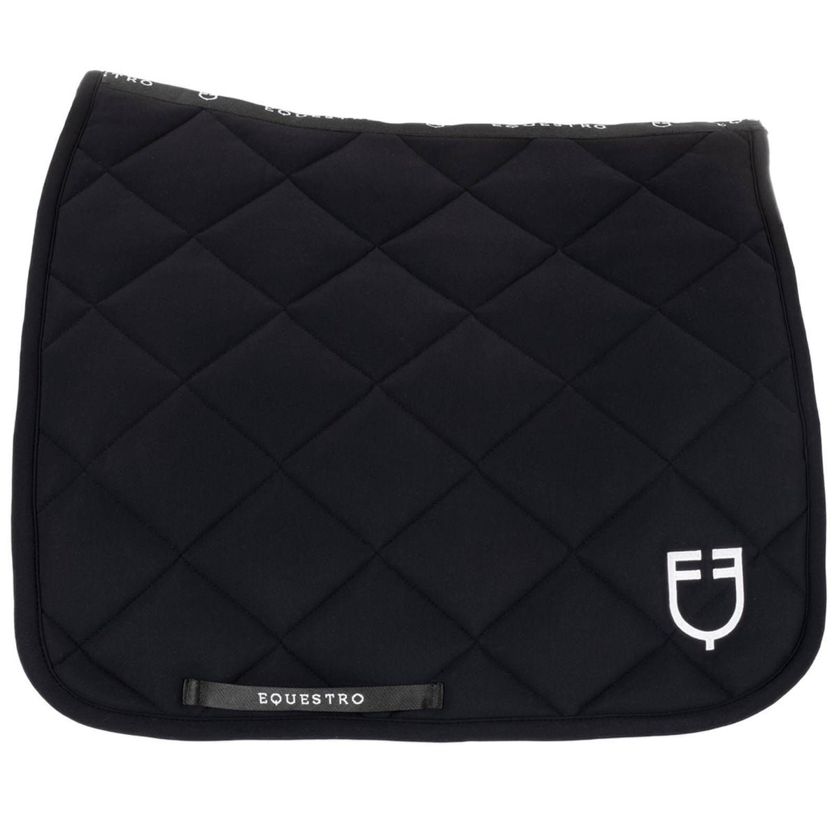 Equestro Schabracke Dressur Technical Fabric Black Line Dressurschabracke, Schwarz, Produkt allein.